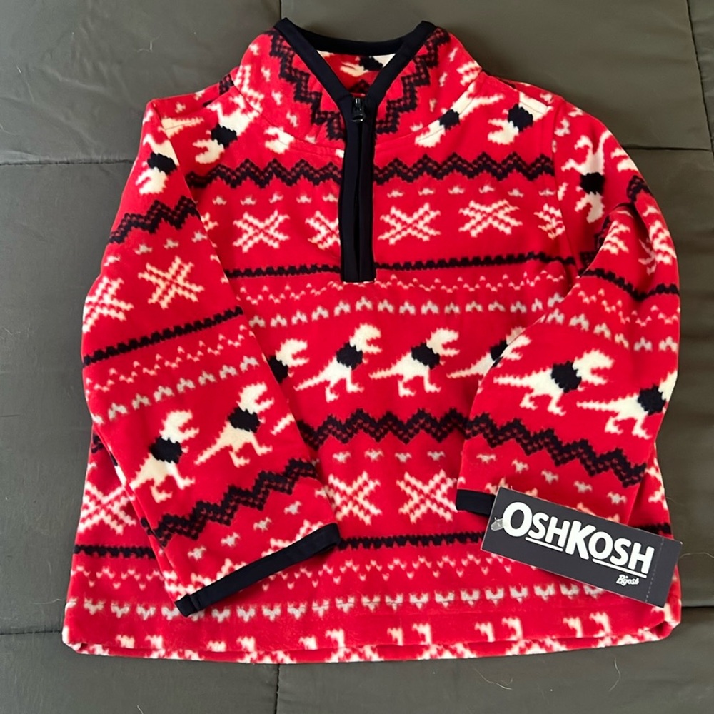 Oshkosh B’gosh Red Fleece Pullover -18M
